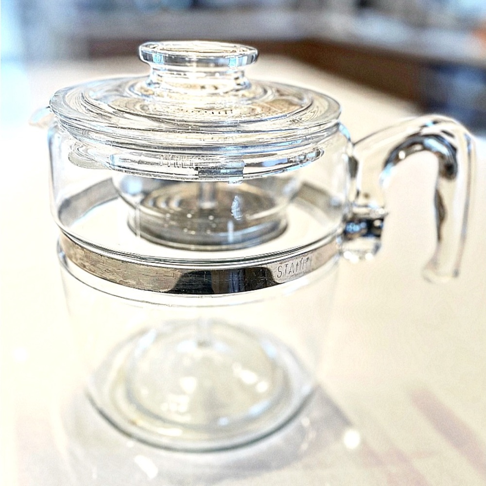 Vintage Pyrex Flame Ware 9 Cup Coffee Percolator